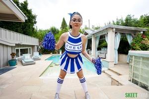 Ellie Nova - Busty Cheerleader Does the Splits, Gets Some Dick