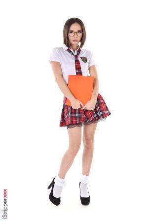 #IStripper Eve Sweet - After School Session 20210319 #schoolgirl #glasses #tailplug
