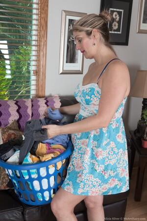 #WeAreHairy Alicia Silver Blue Dress Black Couch