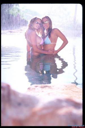 Lexie Marie & Stormy Daniels #suzerandall #lesbian #blonde #bigtits #pool #slut #whore #bitch