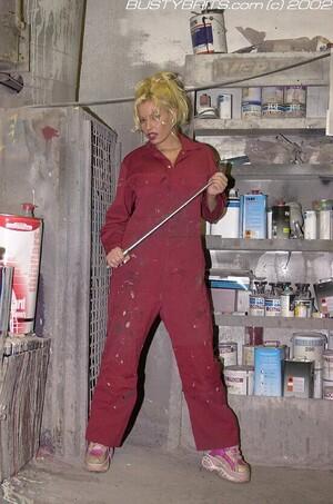 #BustyBritts Michelle Thorne - Maroon Jumpsuit