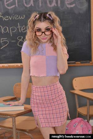 #NaughtyAmerica Demi Hawks - YOUR PETITE BLONDE STUDENT DEMI HAWKS IS FEELING NAUGHTY AND MAKES YOUR FANTASY COME TRUE