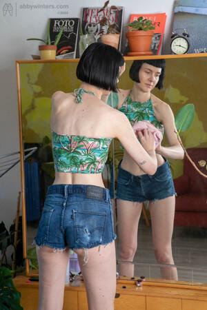 #AbbyWinters Delfine Hairy Pussy