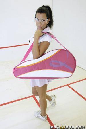 #Brazzers Lezley Zen Big Tits In Sports - Squash Game Pound-A-Thon Part 1