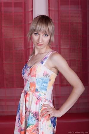 #WeAreHairy Yuliya Red Sofa Flower Dress