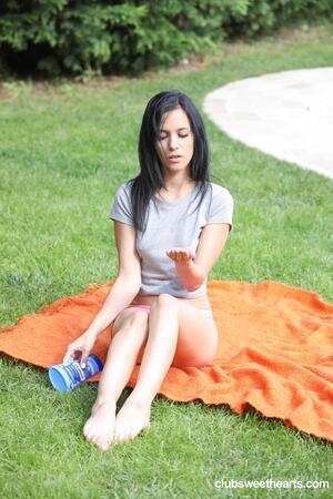 Nikki Fox #ClubSeventeen Lusty brunette cant stop playing with herself