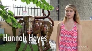 Hannah Hays gives road head in the car wash before hotel sex