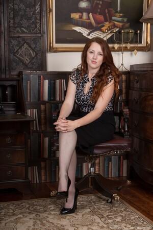 #WeAreHairy Jenny Smith Black Stockings DarkStudy