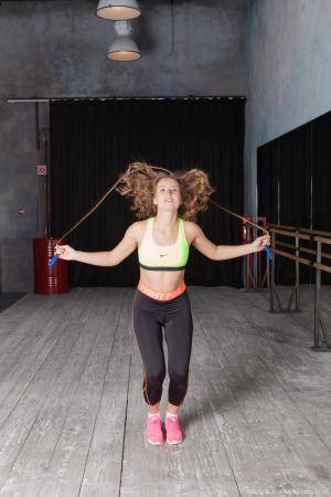 #WeAreHairy Nikky B Black Tights GreenTop