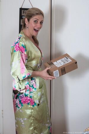 #WeAreHairy Alicia Silver Purple Toy Floral Robe