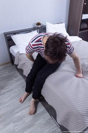 #WeAreHairy Laura Finiti Striped Top Purple Skirt