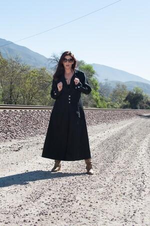 #WeAreHairy Alicia Silver Black Dress Black Lingerie