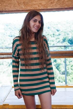 #WeAreHairy Alice Mad Striped dress pink pussy