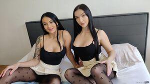 #ImmoralLive - Maddy Black, Lady Gang - Cheating Sluts Squirt on Massive Cocks in Orgasm Filled Orgy