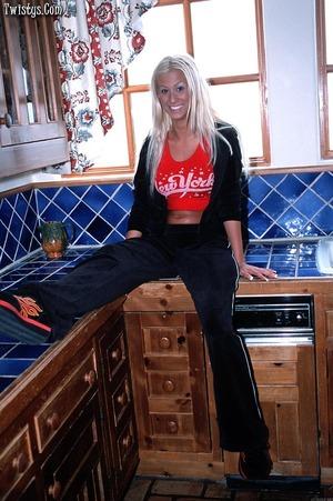 #Twistys Krystal Steale - Kitchen Stripdown