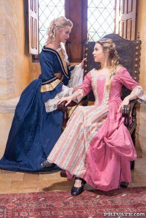 #Private Cherry Kiss and Alecia Fox Enjoy Intense Threesome with Anal 20191011 #threesome #ffm #costume