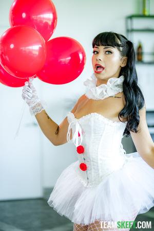 #TeamSkeet - Beca Barbie - October Spotlight: Beca Barbies Slutty Costumes Wont Stay On for Long