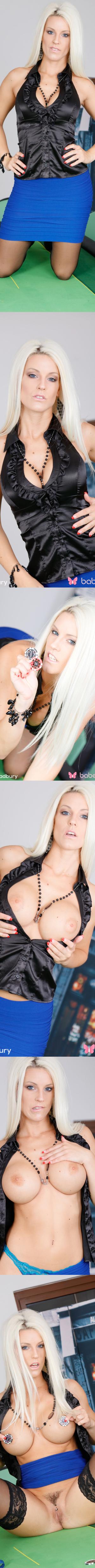 #Baberotica - Blanche Bradburry - Blanche Bradburry fucks her trimmed pussy with a toy (April 03rd, 2020) #czech #bigtits #solo #stockings #bigboobs #blonde #lingerie