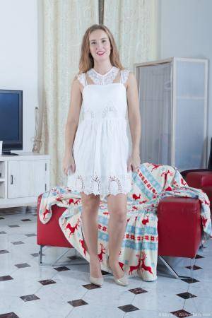 #WeAreHairy Nikky B BlueChair White Lingerie