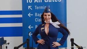 #Brazzers - Angela White - This Flight Attendant Fucks Part 1