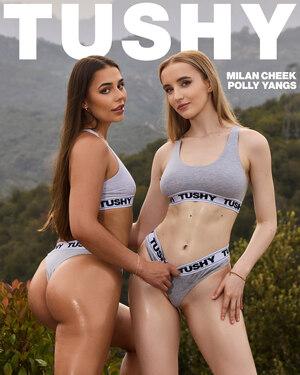 #Tushy - Milan Cheek, Polly Yangs - Gorgeous Besties Have Crazy Anal Foursome