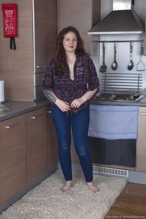 #WeAreHairy Cleo Starr Plaid Shirt Denim Jeans