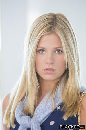 Scarlet Red - Preppy Blonde Girl Loves Big Black Dick