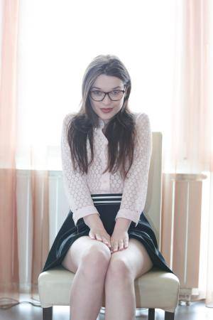 #Yonitale Sharlotta - Naughty student 20150524 [AKA Serena Wood] #schoolgirl #glasses #softcore