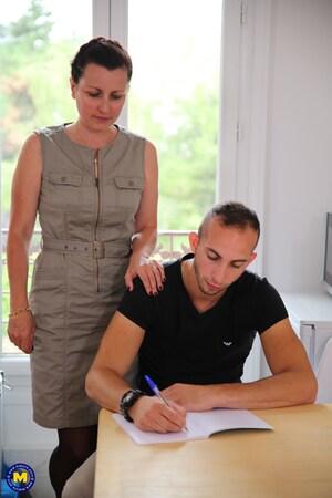 #MatureNL French teacher fucking her student Leonie Citelli (EU) (42)