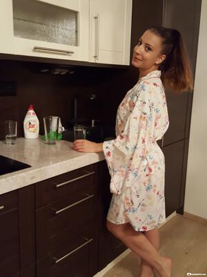 Brunette Girlfriend Plays Along And Shows Off Everything To The Camera