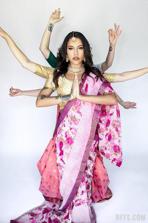 #BFFS - Naudi Nala, Satine Summers, Nina White, Nikki Slick - Indian Bachelorette Party Turns Into Stripper Fuck