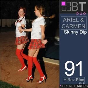 #BreathTakers Ariel and Carmen Skinny Dip