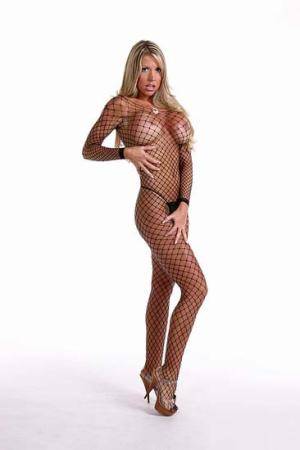 Andrea Cox - Fishnet #blonde #slut #heels #bigtits #bigboobs #whore #bitch #sexy