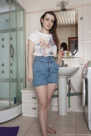 #WeAreHairy Hairyfairy Red Thong White Shirt