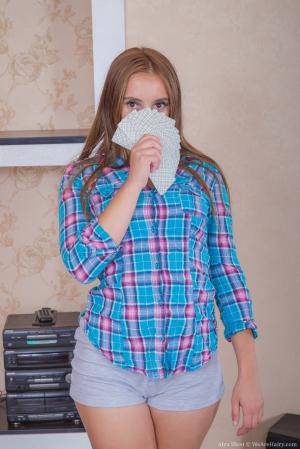 #WeAreHairy - Alya Shon Plaid Shirt Blue Lingerie