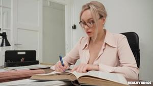 Karina King - Curator Helps Check Out Your Cock