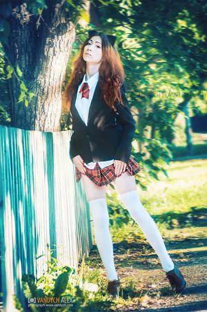 #Vandych Alina Latypova - Japan Schoolgirl Uncontinued [AKA applefox1000] #softcore #cosplay #schoolgirl